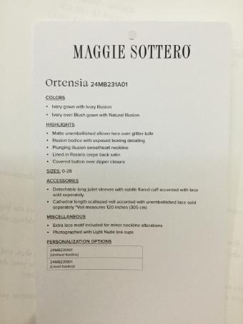 Maggie Sottero Style #Ortensia #2 Ivory/Blush thumbnail